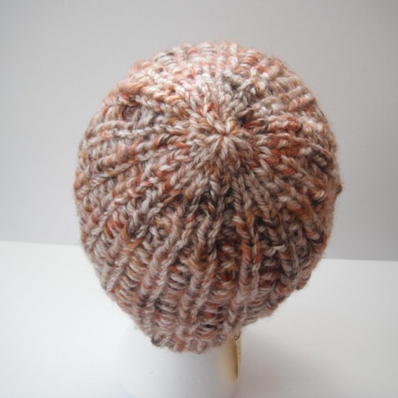 Hand Knitted Hat Toque Adult Size - S Wool Unisex Color - 017 Hand knit by me - Picture 4 of 8